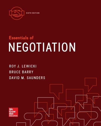 Essentials Of Negotiation 6Th
