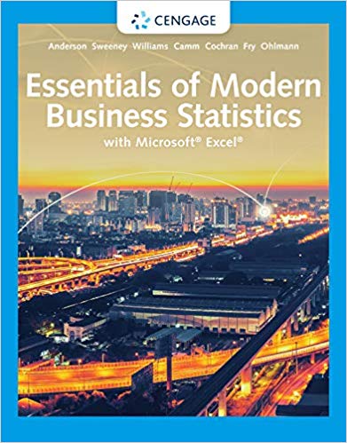 Essentials of Modern Business Statistics with Microsoft Excel 8th