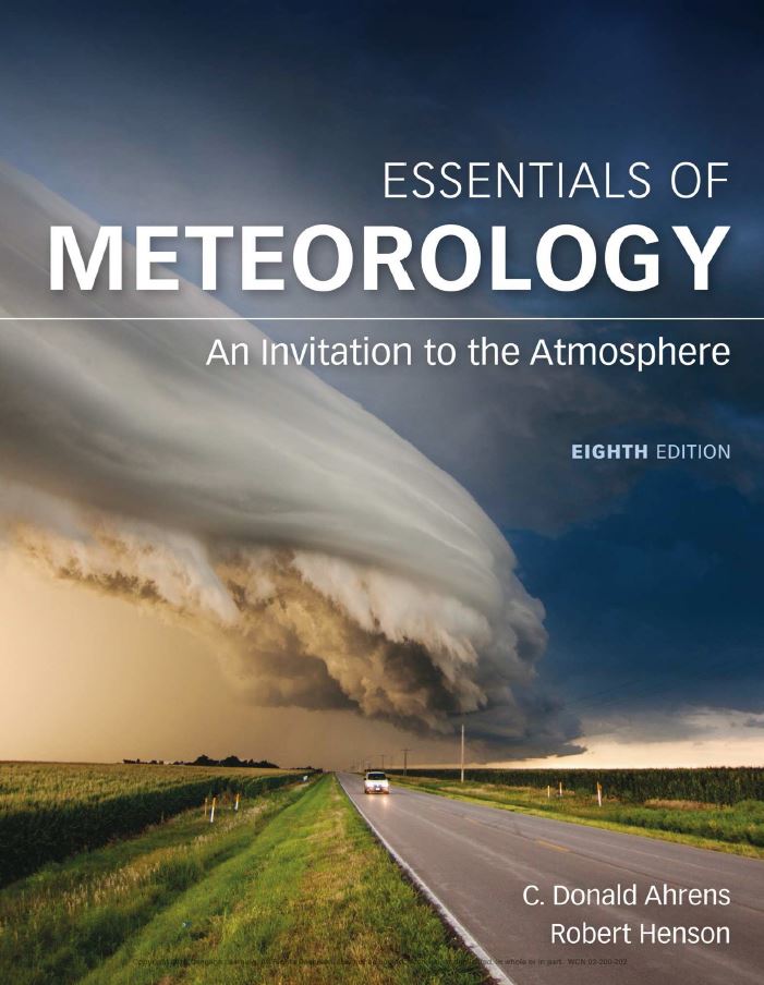 Essentials of Meteorology 8th 8E Ahrens