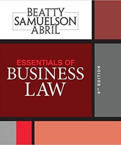 Essentials of Business Law 6th by Jeffrey F Beatty