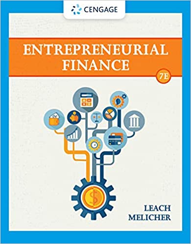 Entrepreneurial Finance 7th by J Chris Leach