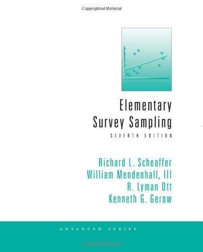 Elementary Survey Sampling 7Th