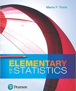 Elementary Statistics 13th Editon by Mario F Triola