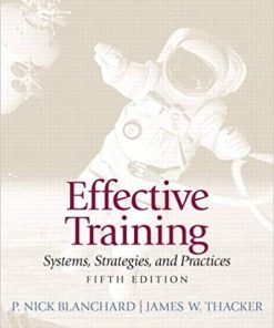 Effective Training Systems Strategies and Practices 5th