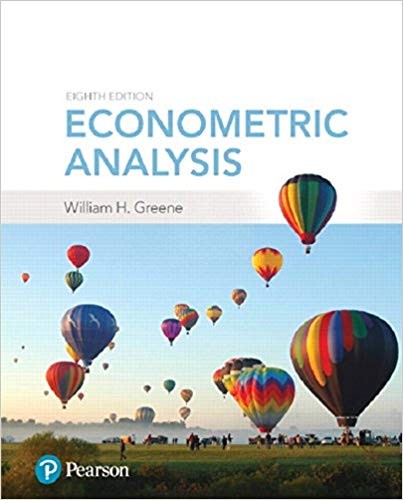 Econometric Analysis 8th by William H Greene