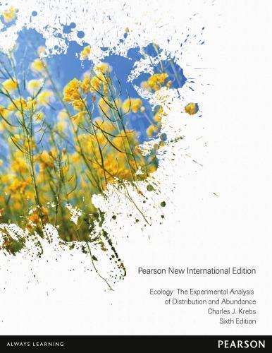 Ecology The Experimental Analysis Of Distribution And Abundance 6Th