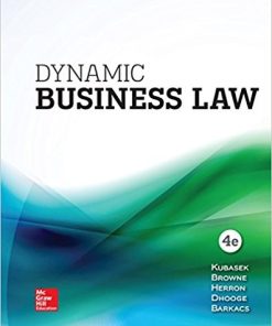 Dynamic Business Law 4th by Nancy Kubasek