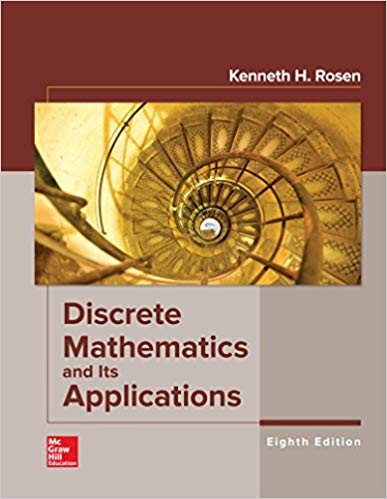 Discrete Mathematics and Its Applications 8th by Kenneth Rosen