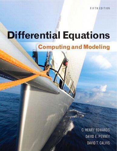 Differential Equations Computing And Modeling 5Th