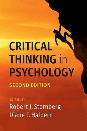 Critical Thinking In Psychology 2Nd