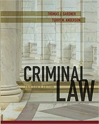 Criminal Law 13th by Thomas J Gardner