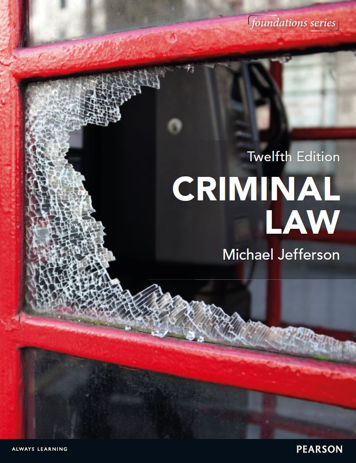 Criminal Law 12th 12E Michael Jefferson