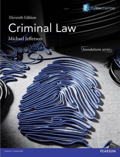 Criminal Law 11th Michael Jefferson