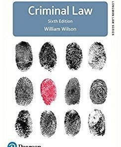 Criminal Law Longman Law Series 6th by William Wilson