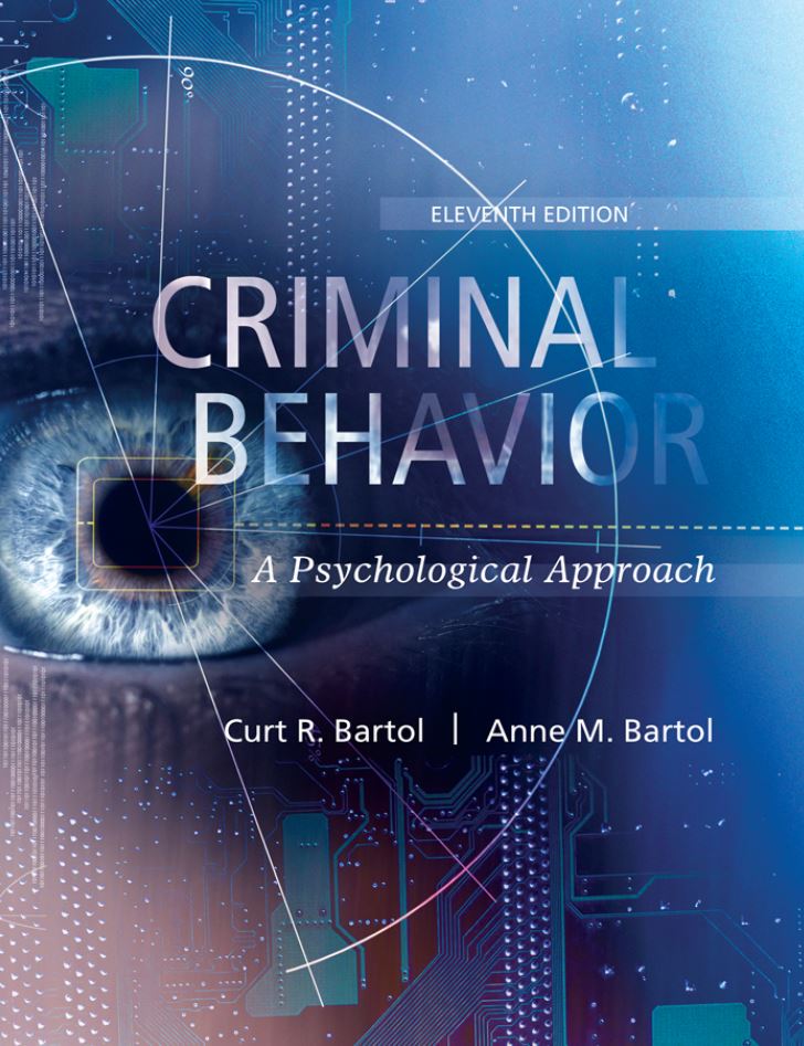 Criminal Behavior A Psychological Approach 11th 11E