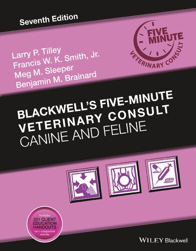 Blackwell8217s FiveMinute Veterinary Consult Canine and Feline