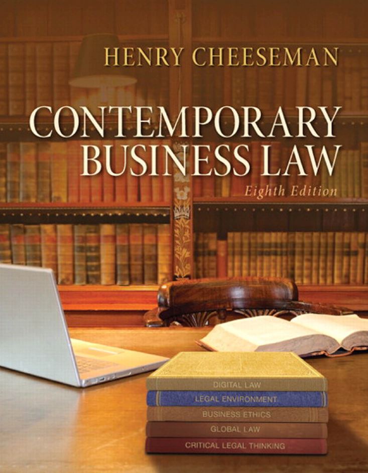 Contemporary Business Law 8th 8E Henry Cheeseman