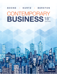 Contemporary Business 18th by Louis E Boone