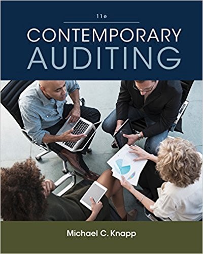 Contemporary Auditing 11th by Michael C Knapp