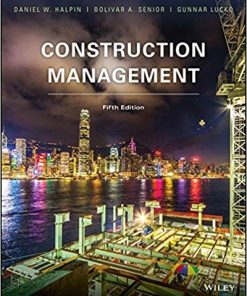 Construction Management 5th by Daniel W Halpin