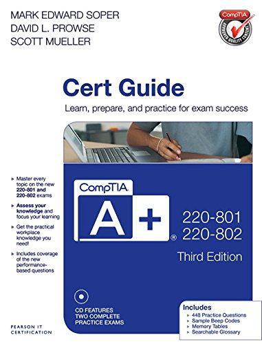 Comptia A 220 801 And 220 802 Cert Guide 3Rd