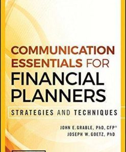 Communication Essentials For Financial Planners Strategies And Techniques