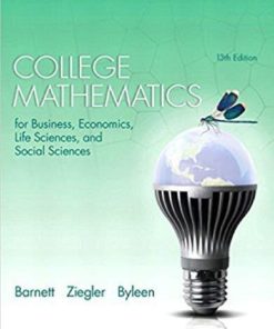 College Mathematics For Business Economics Life Sciences And Social Sciences 13Th