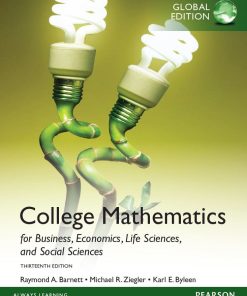 College Mathematics 13th 13E Raymond Barnett