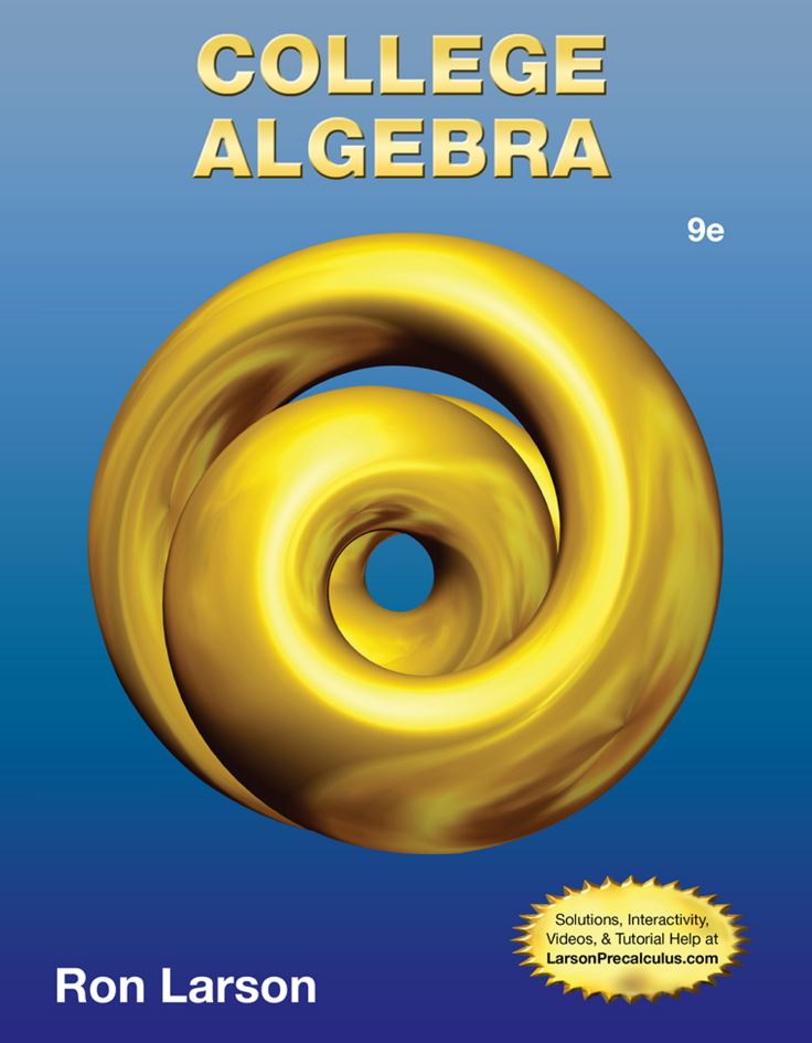 College Algebra 9th 9E Ron Larson
