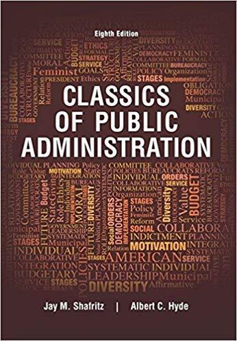 Classics Of Public Administration 8Th