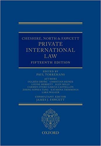 Cheshire North 038 Fawcett Private International Law 15th