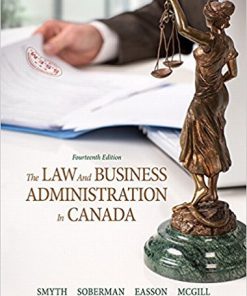 The Law and Business Administration in Canada 14th
