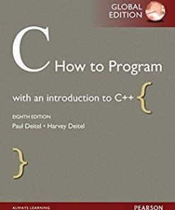 C How to Program Global 8th by Paul Deitel