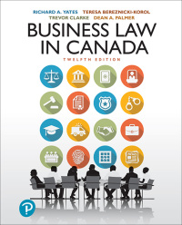 Business Law in Canada Twelfth 12th Canadian