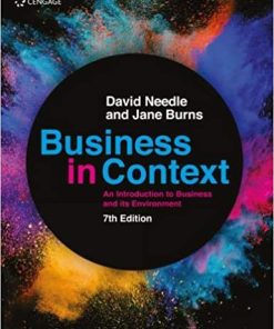 Business in Context An Introduction to Business and its Environment 7th
