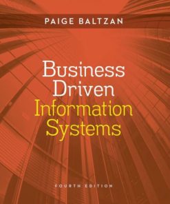 Business Driven Information Systems 4th 4E