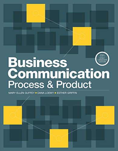 Business Communication Process 038 Product Brief 6th Canadian