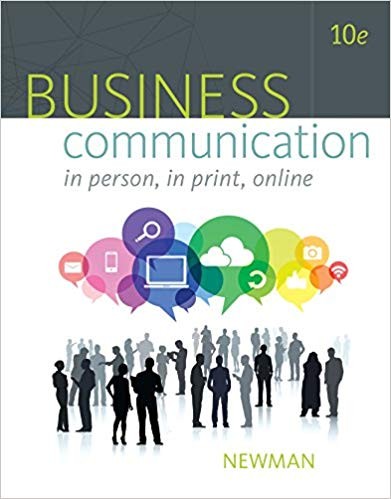 Business Communication In Person In Print Online 10th