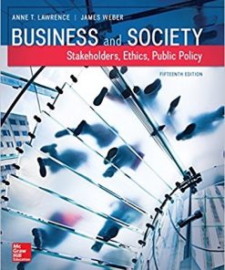 Business and Society Stakeholders Ethics Public Policy 15th