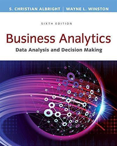 Business Analytics Data Analysis Decision Making 6Th