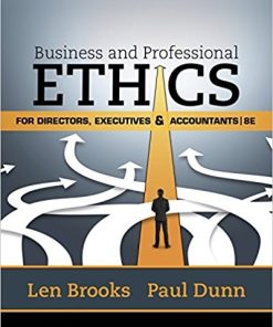 Business 038 Professional Ethics for Directors Executives 038 Accountants 8th