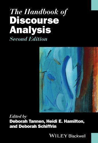 The Handbook Of Discourse Analysis 2Nd