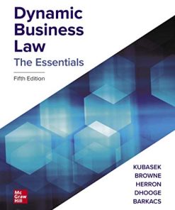 Dynamic Business Law The Essentials 5th by Nancy Kubasek ltbrgt