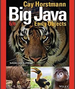 Big Java Early Objects 6th by Cay S Horstmann