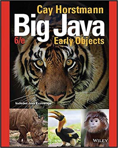 Big Java Early Objects 6Th