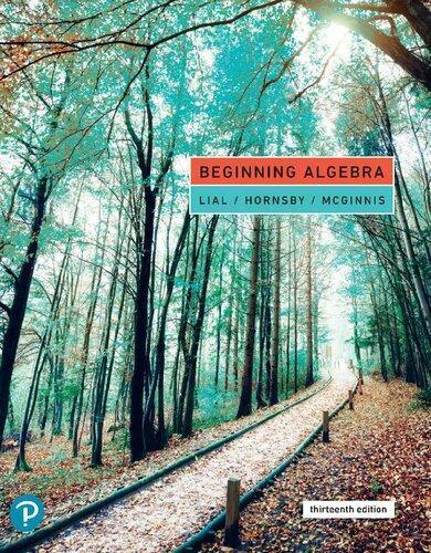 Beginning Algebra 13Th