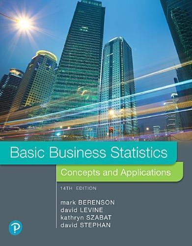 Basic Business Statistics Concepts And Applications 14Th