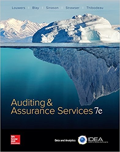 Auditing 038 Assurance Services 7th by Timothy J Louwers
