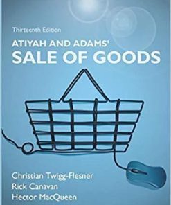 Atiyah And Adams Sale Of Goods 13Th