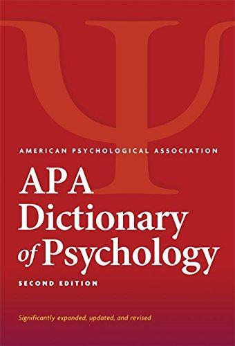 Apa Dictionary Of Psychology 2Nd